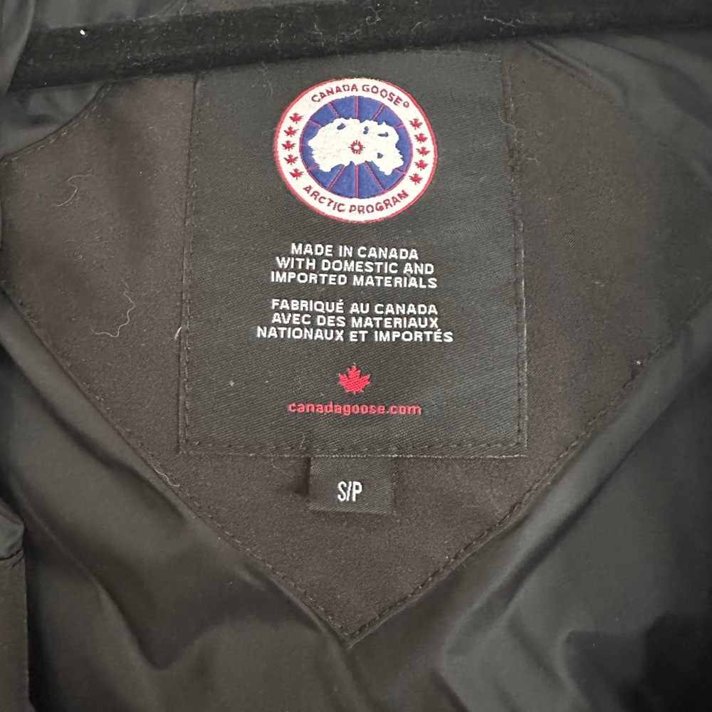Canada Goose Shelburne Black Parka Coat with Fur Hood - Picture 6 of 6